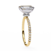 Yellow Gold Emerald Cut Diamond Ring