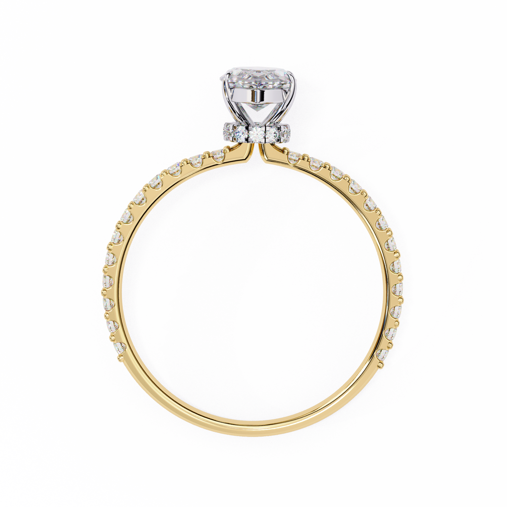 Yellow Gold Marquise Cut Diamond Ring