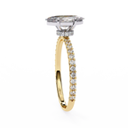 Yellow Gold Marquise Cut Diamond Ring