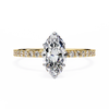 Yellow Gold Marquise Cut Diamond Ring