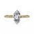 Yellow Gold Marquise Cut Diamond Ring