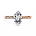 Rose Gold Marquise Cut Diamond Ring