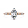 Rose Gold Marquise Cut Diamond Ring