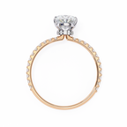 Rose Gold Oval Cut Diamond Ring
