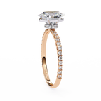 Rose Gold Oval Cut Diamond Ring