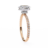 Rose Gold Oval Cut Diamond Ring
