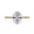 Yellow Gold Oval Cut Diamond Ring
