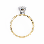 Yellow Gold Pear Cut Diamond Ring