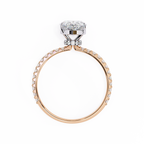 Rose Gold Pear Cut Diamond Ring