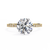 Yellow Gold Round Brilliant Diamond Ring