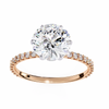 Rose Gold Round Brilliant Diamond Ring