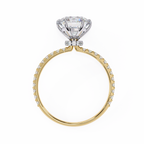Yellow Gold Round Brilliant Diamond Ring