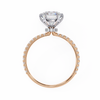 Rose Gold Round Brilliant Diamond Ring