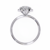 White Gold Round Diamond Halo Solitaire Engagement Ring