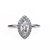 White Gold Marquise Diamond Halo Solitaire Engagement Ring