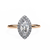 Rose Gold Marquise Cut Halo Diamond Engagement Ring