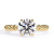 Yellow Gold Round Diamond Rope Twist Solitaire Ring