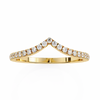 Chevron Lab Grown Diamond Wedding Band