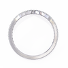 Chevron Lab Grown Diamond Wedding Band