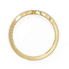 Chevron Lab Grown Diamond Wedding Band
