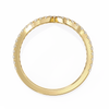 Chevron Lab Grown Diamond Wedding Band