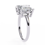 White Gold Toi et Moi Pear and Princess Cut Two Stone Diamond Ring