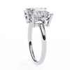 White Gold Toi et Moi Pear and Princess Cut Two Stone Diamond Ring