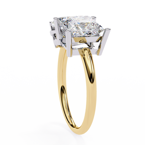 Yellow Gold Toi et Moi Oval and Round Cut Two Stone Diamond Ring (Copy)