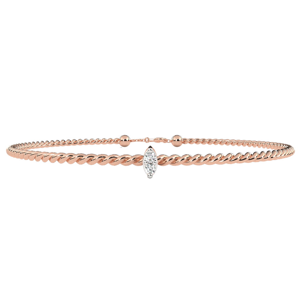 Pear Shape Diamond Solitaire Bracelet