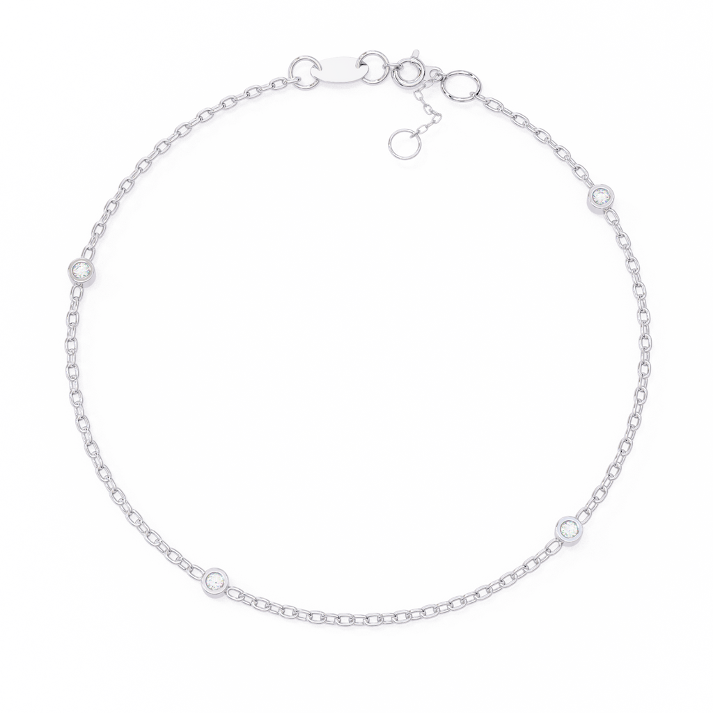 Minimalist Bezel Diamond Bracelet