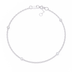 Minimalist Bezel Diamond Bracelet