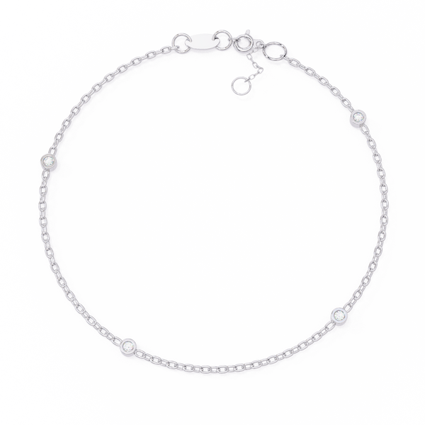 Minimalist Bezel Diamond Bracelet