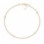 Minimalist Bezel Diamond Bracelet