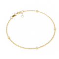 Minimalist Bezel Diamond Bracelet