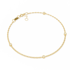 Minimalist Bezel Diamond Bracelet