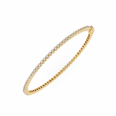 Round Cut Lab Grown Diamond Tennis Bracelet