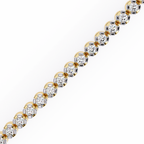Round Cut Lab Grown Diamond Tennis Bracelet
