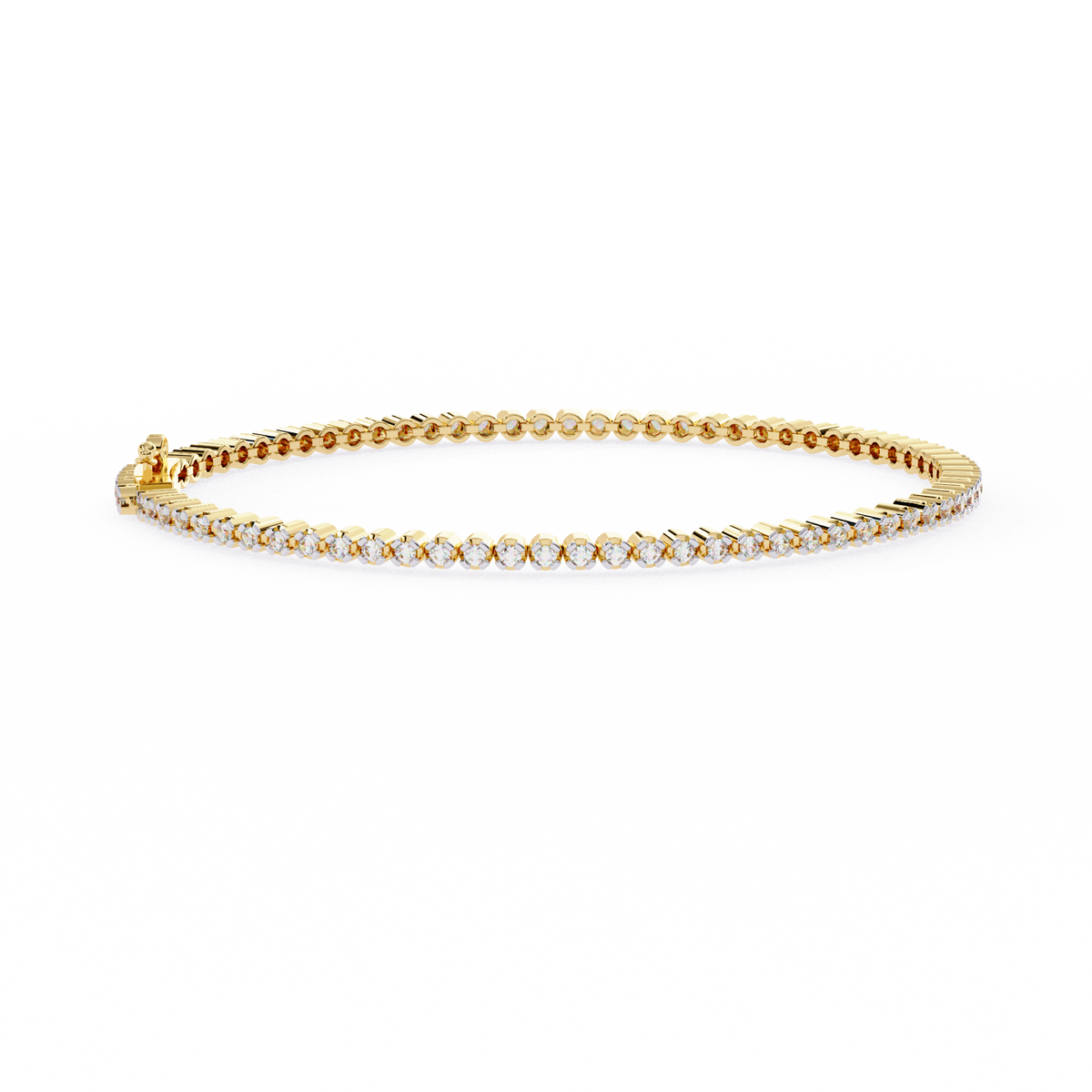Round Cut Lab Grown Diamond Tennis Bracelet