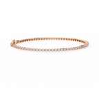 Round Cut Lab Grown Diamond Tennis Bracelet