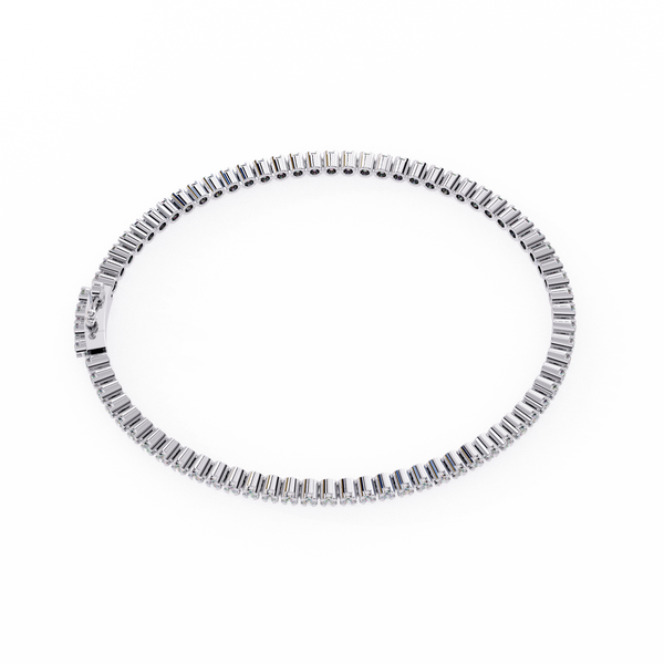 Round Cut Lab Grown Diamond Tennis Bracelet