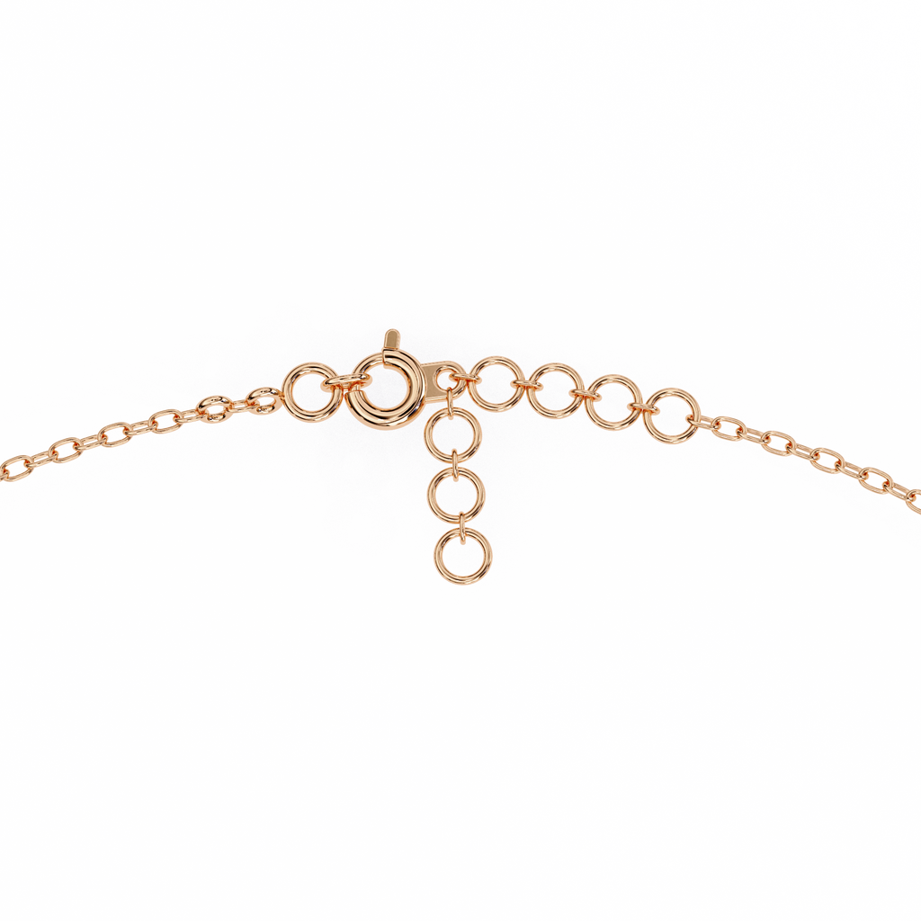 Rose Gold Double Row Diamond Circle Bracelet
