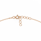 Rose Gold Double Row Diamond Circle Bracelet