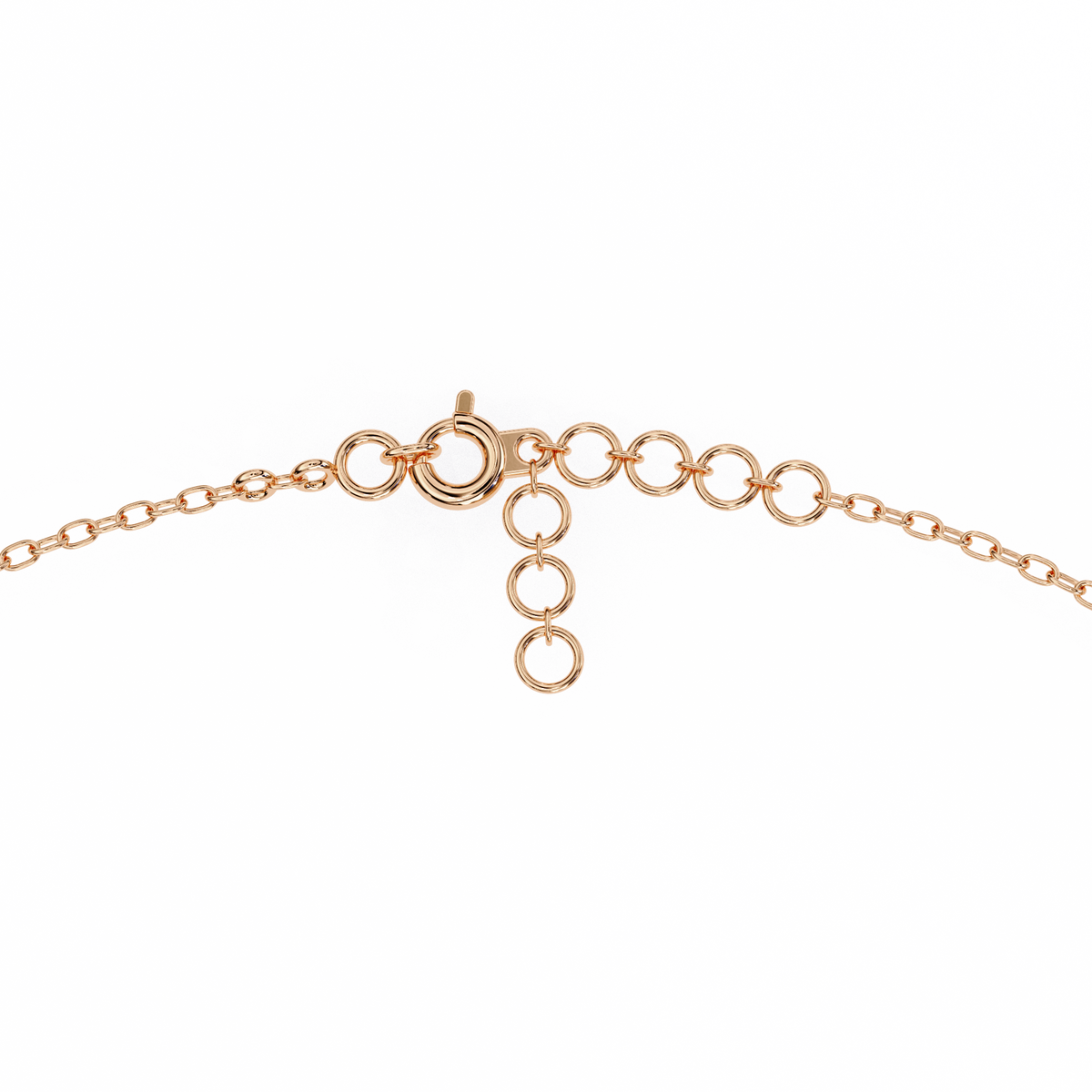 Rose Gold Double Row Diamond Circle Bracelet