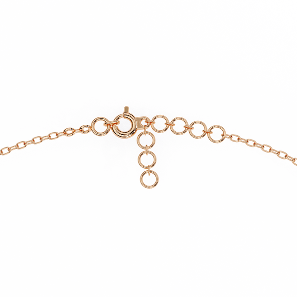 Rose Gold Double Row Diamond Circle Bracelet