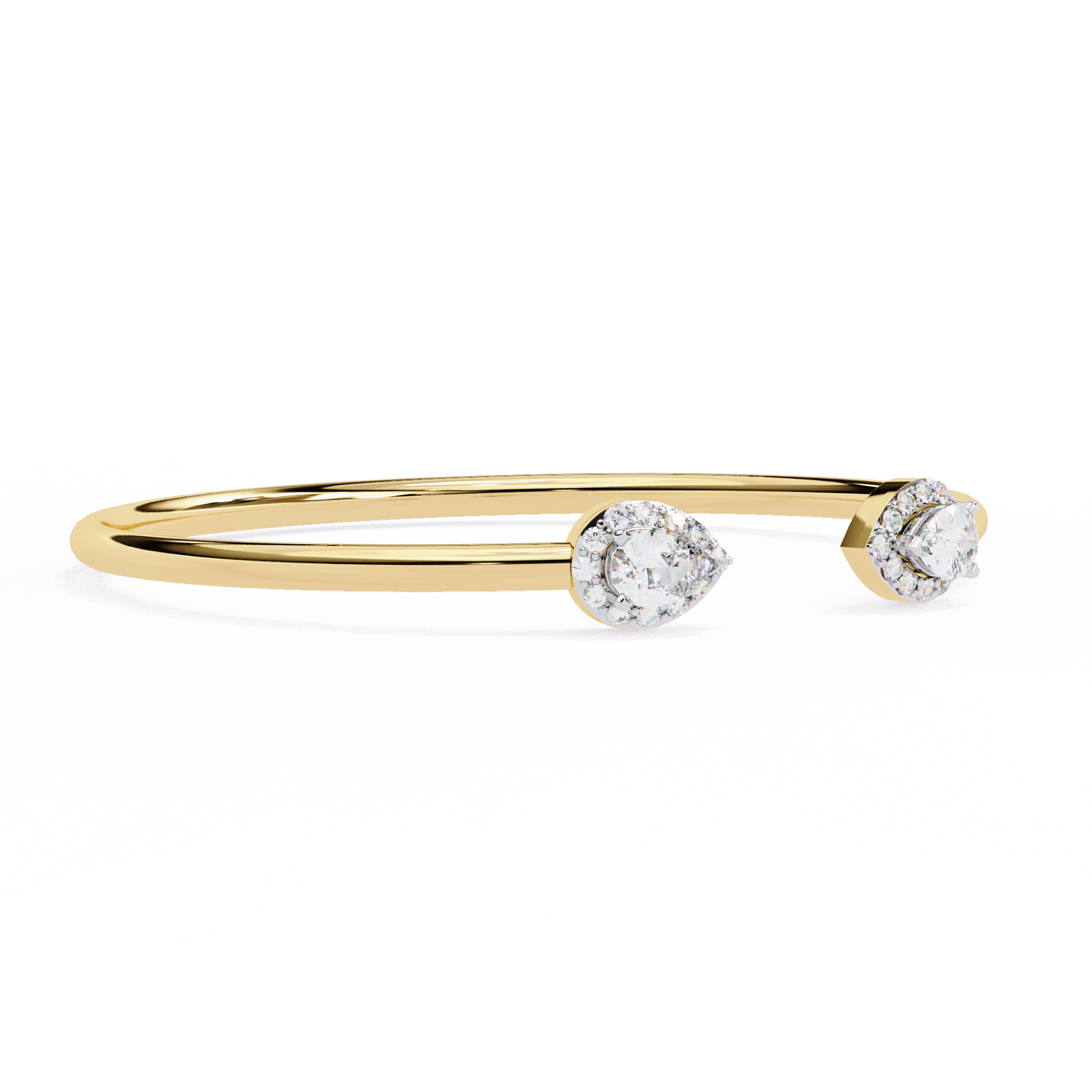 Pear Cut Natural Diamond Bracelet
