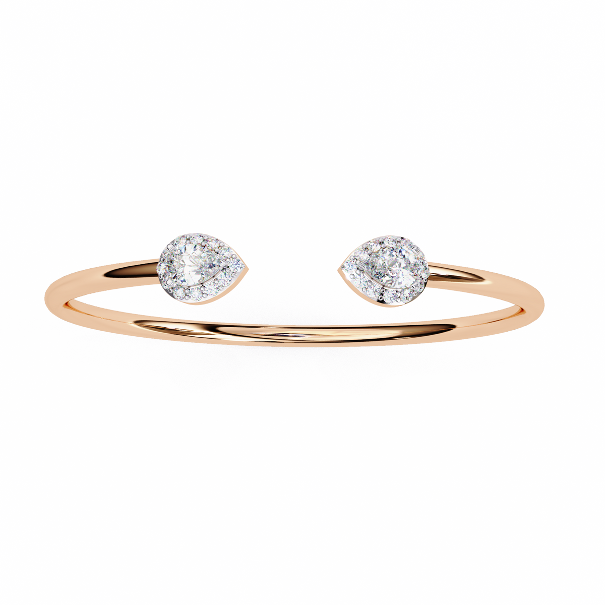 Pear Cut Natural Diamond Bracelet