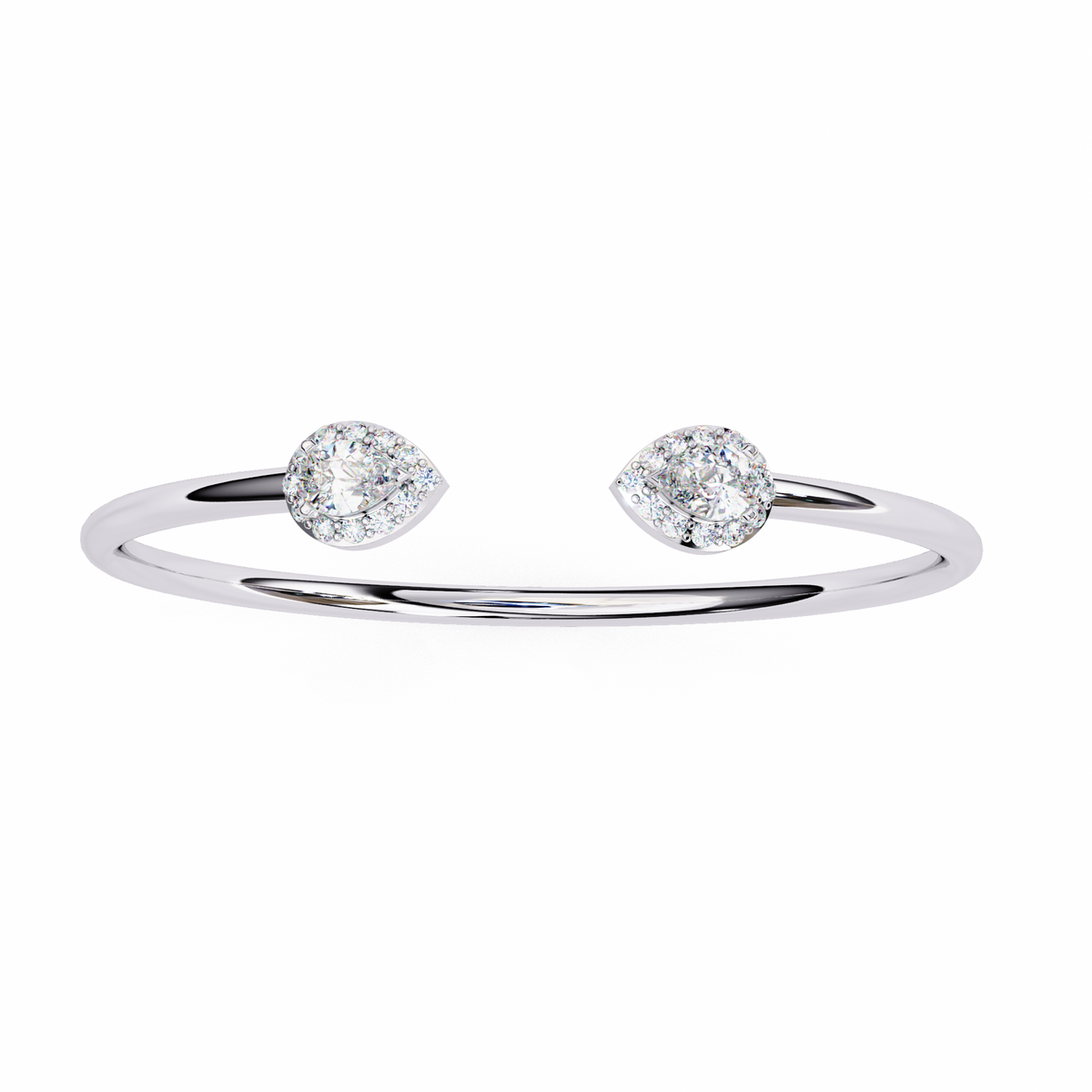 Pear Cut Natural Diamond Bracelet