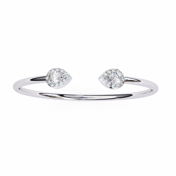 Pear Cut Natural Diamond Bracelet-