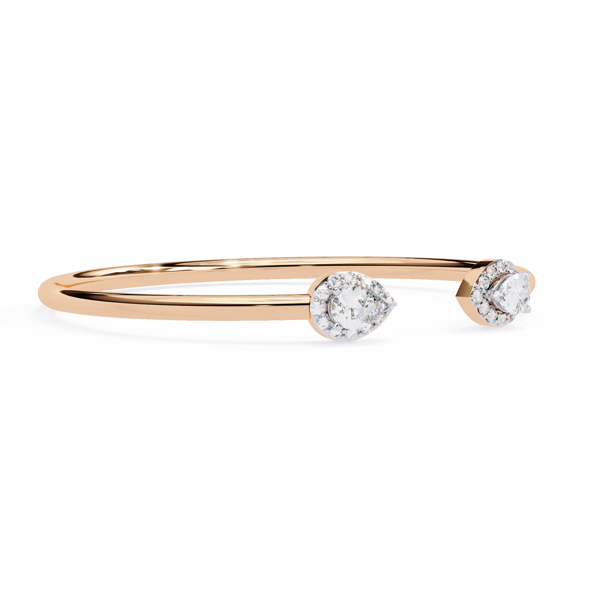 Pear Cut Natural Diamond Bracelet