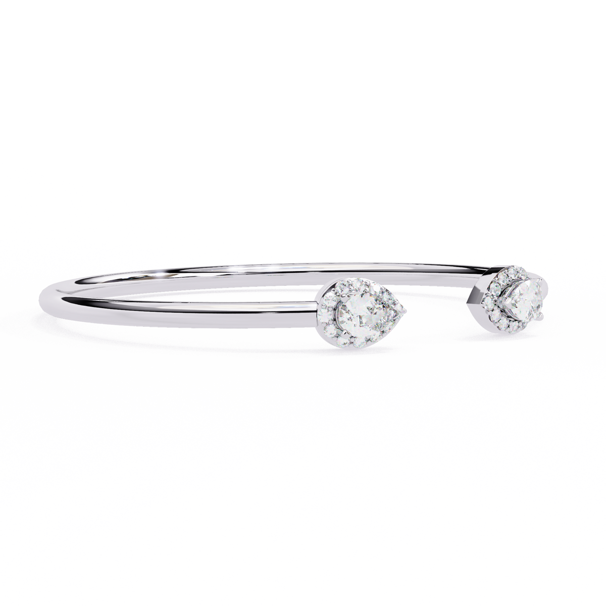 Pear Cut Natural Diamond Bracelet